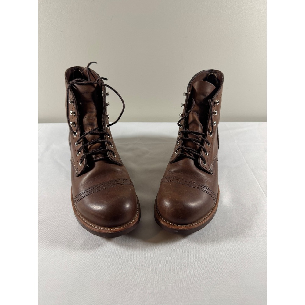 Red Wing Iron Ranger 8111 Amber Harness Leather Boots Mens 8 (8.5-9) D USA Made